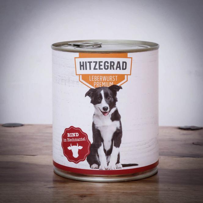 Hitzegrad Leberwurst, 800g für Hunde » Hitzegrad® Ihr BARFExperte!